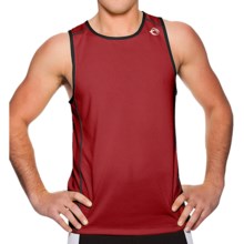 Sporthill Olympus Singlet Tank Top (For Men) in Chilipepper/Black - Closeouts