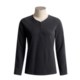 Sportif USA Icicle Fleece Henley Shirt - Long Sleeve, Snap Front (For Women)