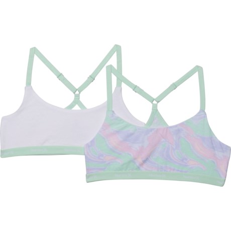 Hurley Sports Bralette - 2-Pack, Low Impact (For Little and Big Girls) - MINT FOAM (8 )