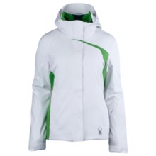 Spyder Amp Ski Jacket - Insulated (For Women) in White/Classic Green - Closeouts