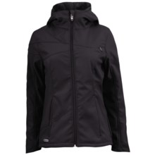 Spyder Arc Jacket - Soft Shell (For Women) in Black/Black/Blue My Mind - Closeouts