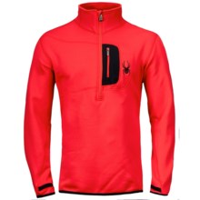Spyder Bandit Turtleneck - Stretch Fleece, Zip Neck, Long Sleeve (For Men) in Red - Closeouts