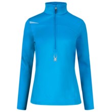 Spyder Bocca Stretch Fleece Shirt - Zip Neck, Long Sleeve (For Women) in Coast/Coast - Closeouts