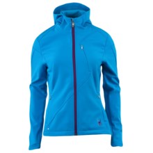 Spyder Courmayeur Hooded Jacket - Soft Shell (For Women) in Coast/Gypsy - Closeouts