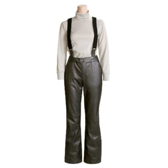 Spyder Davos Snowsport Pants - Waterproof Insulated (For Women) in Metallic Black