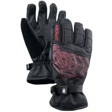 Spyder Excel Ski Gloves (For Men) in Black/Red - Closeouts