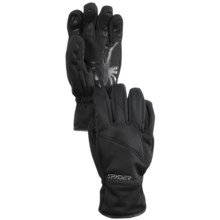 Spyder Facer Windstop Gloves (For Men) in Black - Closeouts