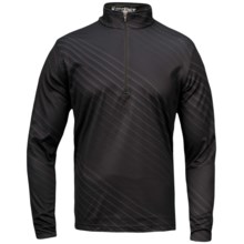Spyder Ice Pick Dry W.E.B. Base Layer Top - Lightweight, Zip Neck, Long Sleeve (For Men) in Peat/Black - Closeouts