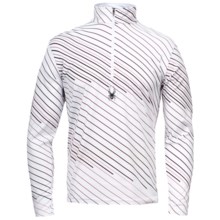 Spyder Ice Pick Dry W.E.B. Base Layer Top - Lightweight, Zip Neck, Long Sleeve (For Men) in White/Volcano - Closeouts