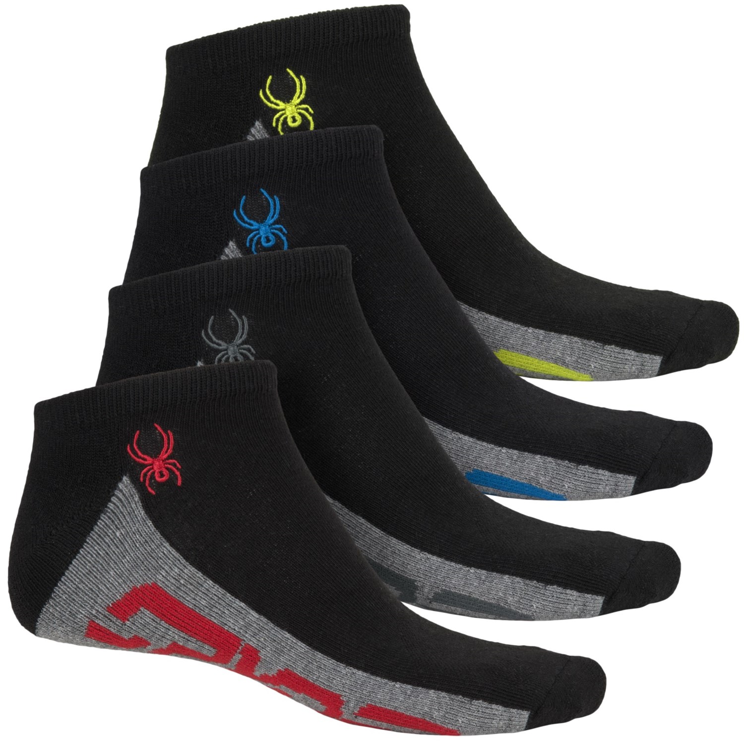 Spyder Logo Sole NoShow Socks (For Men)