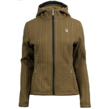 Spyder Major Sweater Hoodie - Fleece Lining, Full Zip (For Women) in Sergeant/Black - Closeouts