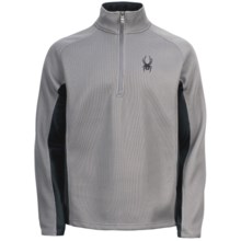 Spyder Outbound Core Sweater - Zip Neck, Midweight (For Men) in Evaporation/Black - Closeouts