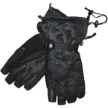 Spyder Overweb Gore-Tex® Ski Gloves - DWR, Waterproof, Insulated (For Men) in Black/Castle Rock - Closeouts