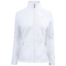 Spyder Plush Sweater Jacket (For Women) in White/White - Closeouts