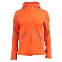 Spyder Popstretch Hooded Jacket - Microfleece (For Women) in Heat/Coast - Closeouts