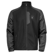 Spyder Principle Hybrid Core Sweater - Full Zip, Midweight (For Men) in Black/Black/Black - Closeouts