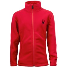 Spyder Speed Jacket - Fleece (For Boys) in Red/Red/Black - Closeouts