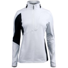 Spyder St. Moritz Turtleneck - Zip Neck, Long Sleeve (For Women) in White/Black - Closeouts