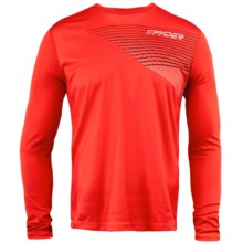 Spyder Subsonic Base Layer Top - Midweight, Crew Neck, Long Sleeve (For Men) in Volcano - Closeouts