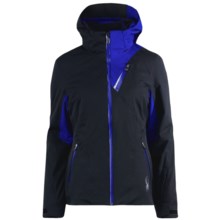 Spyder The Core Suite Systems Ski Jacket - Waterproof, Insulated, 3-in-1 (For Women) in Black/Blue My Mind - Closeouts