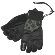 Spyder Under Web Gore-Tex® Ski Gloves - Waterproof, Insulated (For Men) in Black/Sharp Lime - Closeouts