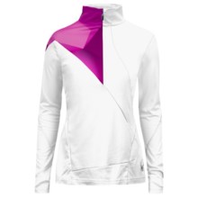 Spyder Voltaic Turtleneck - Heavyweight Base Layer, Zip Neck, Long Sleeve (For Women) in White/Gypsy - Closeouts