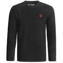 Spyder Work Dry W.E.B. Shirt - Long Sleeve (For Men) in 019 Black/Red - Closeouts