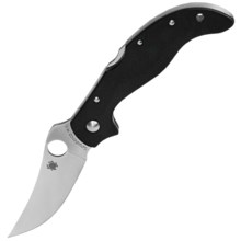Spyderco Persian Folding Pocket Knife - Straight Edge, Lockback in See Photo - Closeouts