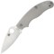 See Photo Spyderco UK Penknife Folding Pocket Knife - Straight Edge, Titanium Handle, Non-Locking