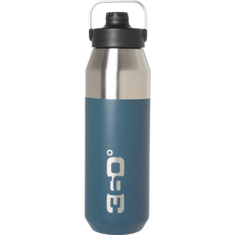 360 DEGREES Stainless Steel Insulated Wide Mouth Bottle with Sip Cap - 34 oz., Denim - DENIM ( )