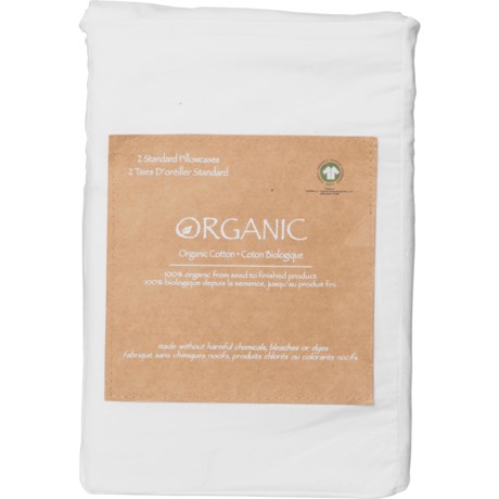 Organic Standard Cotton Pillowcases - White - WHITE ( )