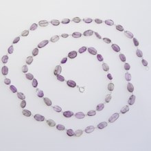 Stanley Creations Amethyst Rosary Necklace - Sterling Silver in Sterling Silver/Amethyst - Closeouts