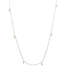 Stanley Creations Bead Station Necklace - Sterling Silver in Sterling Silver/Aragonite - Closeouts