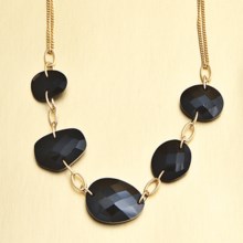 Stanley Creations Black Spinel Necklace in Gold W/Black Spinel - Closeouts