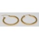 Stanley Creations Diamond-Cut Hoop Earrings - 14K Gold