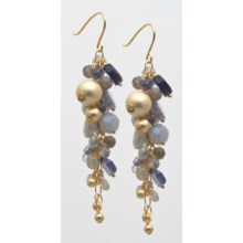 Stanley Creations Multi-Cluster Earrings in Goss W/Iolite - Closeouts