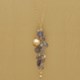 Stanley Creations Short Multi-Cluster Iolite Necklace