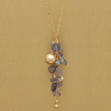 Stanley Creations Short Multi-Cluster Iolite Necklace in Goss W/Iolite - Closeouts