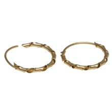 Stanley Creations Twisted Hoop Earrings - Gold Over Sterling Silver in Gold/Multi - Closeouts