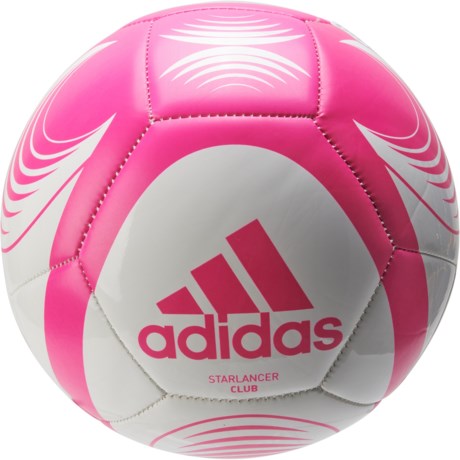 Adidas Starlancer Club Soccer Ball - Machine-Stitched - SHOCK PINK (3 )