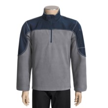 Starter Pullover Sweatshirt - Fleece, Zip Neck (For Men and Women) in Navy - Closeouts