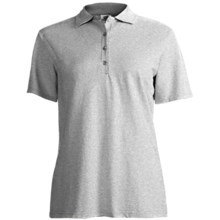 Stedman by Hanes Ring-Spun Cotton Pique Polo Shirt - Short Sleeve (For Women) in Ash - Closeouts