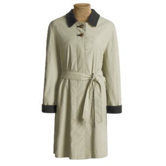 Steinbock Microfiber Car Coat - Wool Lined (For Women) in Beige