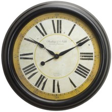 Sterling & Noble 24” Old World Wall Clock in See Photo - Closeouts
