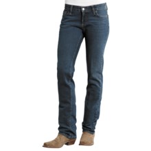 Stetson Arrow Jeans - Low Rise, Straight Leg (For Women) in Blue - Closeouts