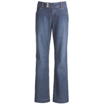 Stetson City Trouser Western Jeans - Blasting Detail (For Women) in Blue
