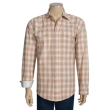 Stetson Classic Ombre Plaid Shirt - Long Sleeve (For Men) in Orange - Closeouts