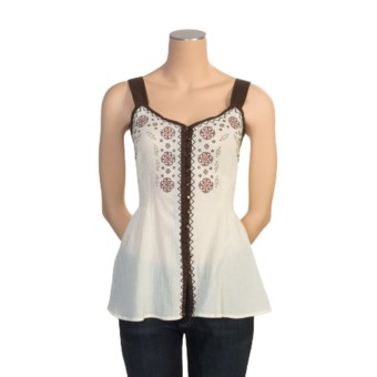 Stetson Cotton Gauze Tank Top (For Women) in White