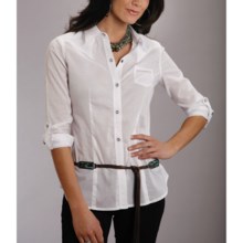Stetson Cotton Lawn Shirt - Long Sleeve (For Women) in White - Closeouts