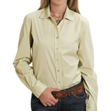 Stetson End on End Shirt - Long Sleeve (For Women) in Green - Closeouts